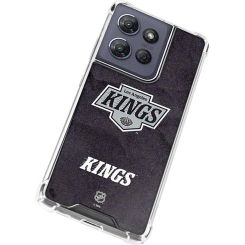 NHL Los Angeles Kings Distressed Moto G 5G (2025) Clear Case