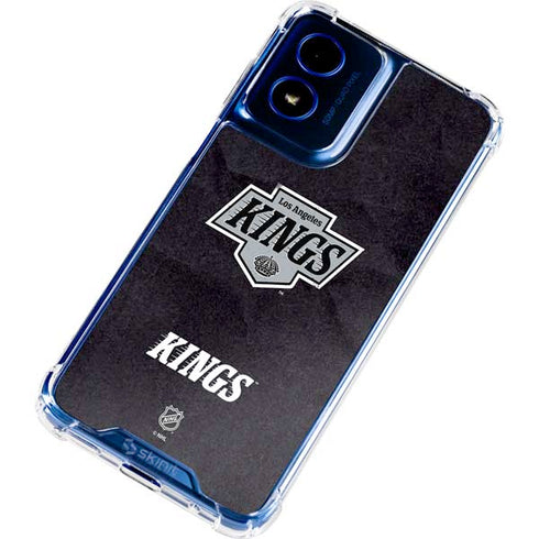 NHL Los Angeles Kings Distressed Moto G 5G (2024) Clear Case
