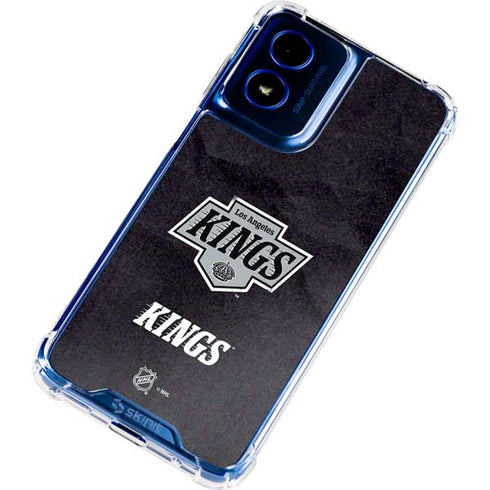 NHL Los Angeles Kings Distressed Moto G Play 4G (2024) Clear Case