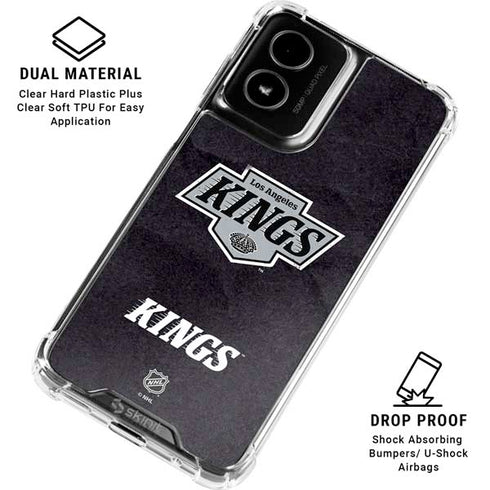 NHL Los Angeles Kings Distressed Moto G Power 5G (2024) Clear Case