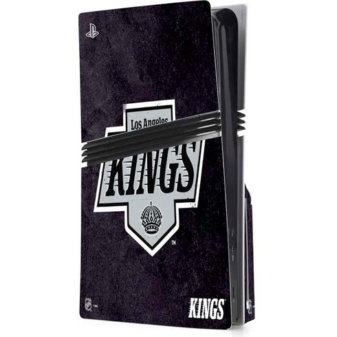 NHL Los Angeles Kings Distressed PS5 Pro Disk Console Skin