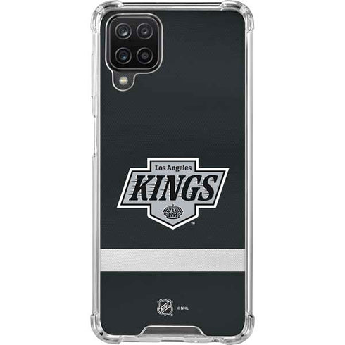 NHL Los Angeles Kings Jersey Galaxy A12 Clear Case