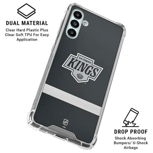 NHL Los Angeles Kings Jersey Galaxy A13 5G Clear Case