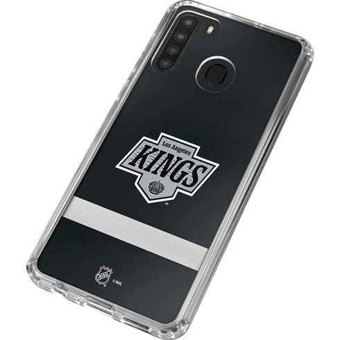 NHL Los Angeles Kings Jersey Galaxy A21 Clear Case