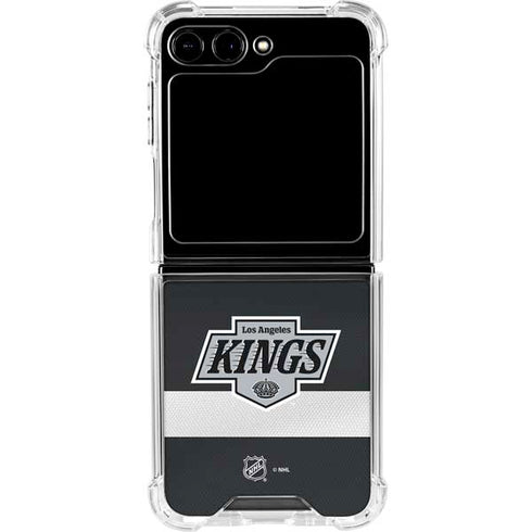 NHL Los Angeles Kings Jersey Galaxy Z Flip5 5G Clear Case