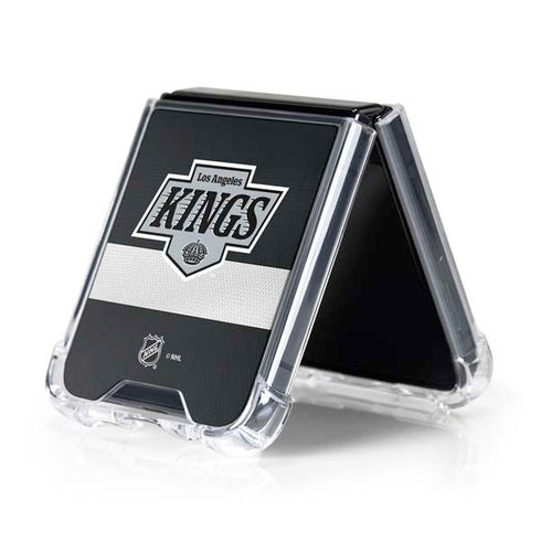 NHL Los Angeles Kings Jersey Galaxy Z Flip5 5G Clear Case