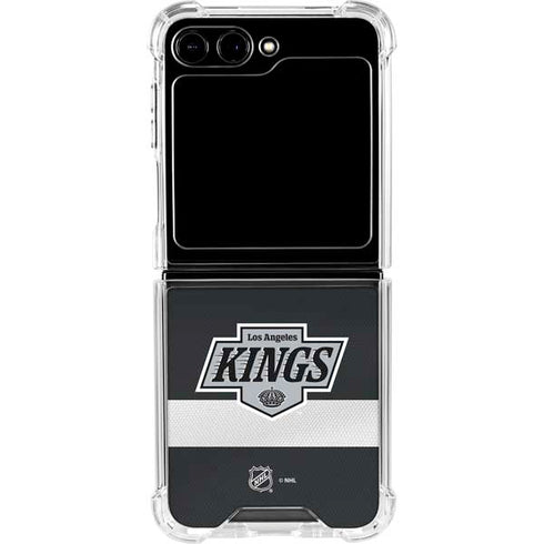 NHL Los Angeles Kings Jersey Galaxy Z Flip6 Clear Case