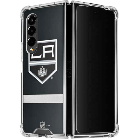 NHL Los Angeles Kings Jersey Galaxy Z Fold4 5G Clear Case