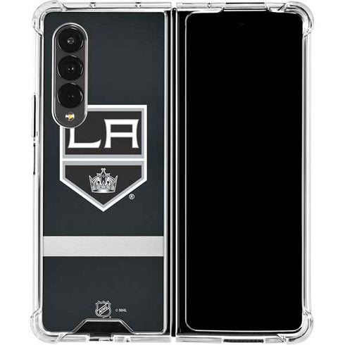 NHL Los Angeles Kings Jersey Galaxy Z Fold4 5G Clear Case