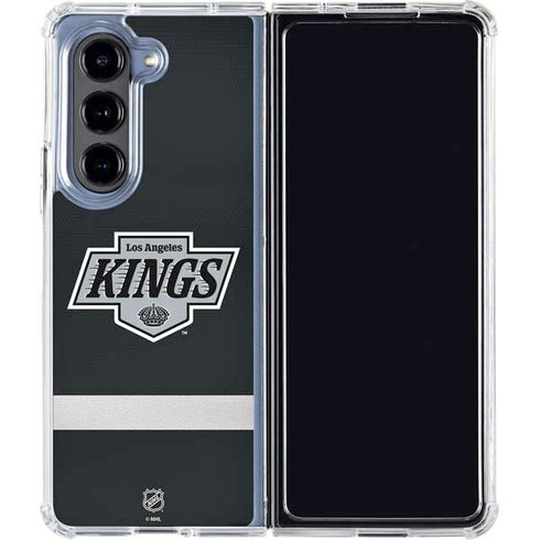 NHL Los Angeles Kings Jersey Galaxy Z Fold5 5G Clear Case