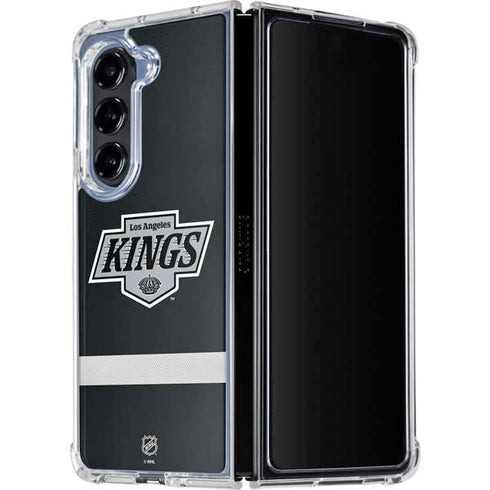 NHL Los Angeles Kings Jersey Galaxy Z Fold5 5G Clear Case