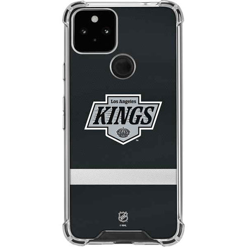 NHL Los Angeles Kings Jersey Google Pixel 5 Clear Case