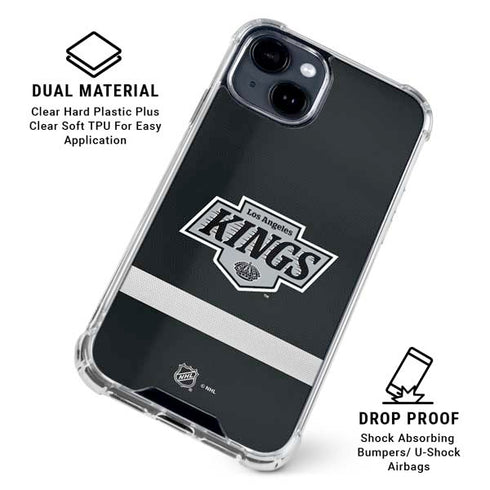 NHL Los Angeles Kings Jersey iPhone 14 Plus Clear Case