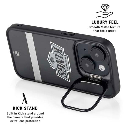 NHL Los Angeles Kings Jersey iPhone 14 Plus Kickstand Case