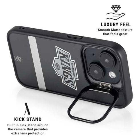 NHL Los Angeles Kings Jersey iPhone 15 Kickstand Case