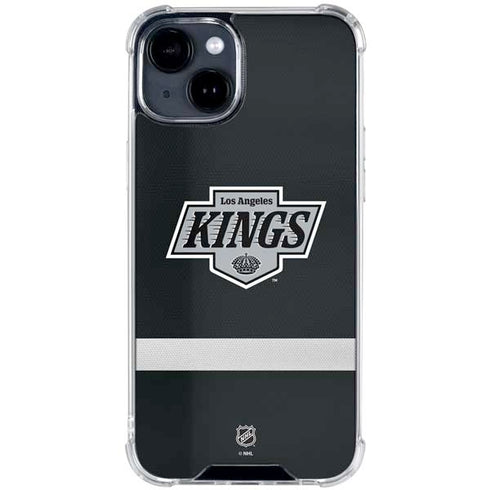 NHL Los Angeles Kings Jersey iPhone 15 Plus Clear Case