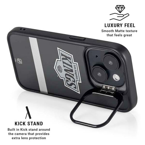NHL Los Angeles Kings Jersey iPhone 15 Plus Kickstand Case