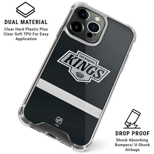 NHL Los Angeles Kings Jersey iPhone 15 Pro Max Clear Case