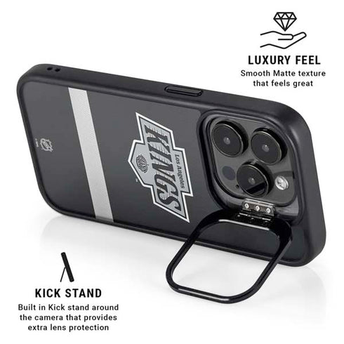 NHL Los Angeles Kings Jersey iPhone 15 Pro Max Kickstand Case