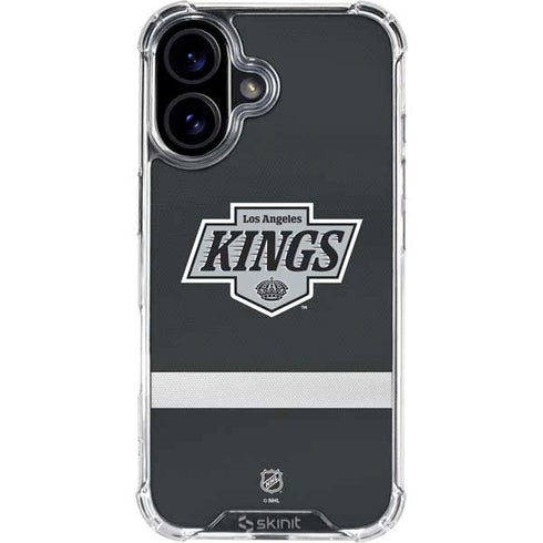 NHL Los Angeles Kings Jersey iPhone 16 Plus Clear Case