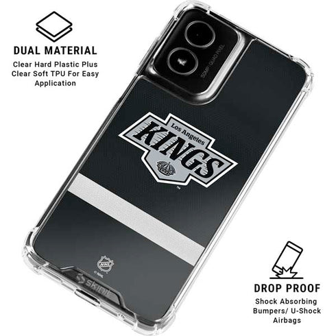 NHL Los Angeles Kings Jersey Moto G Power 5G (2024) Clear Case