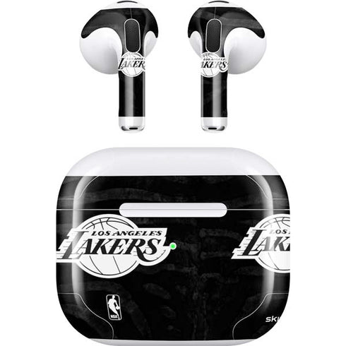 NBA Los Angeles Lakers Black Animal Print Apple AirPods (3rd Gen 2021) Skin