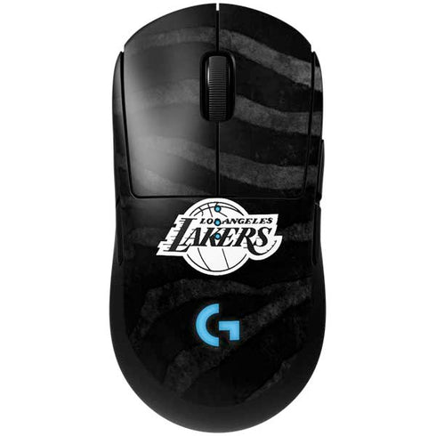 NBA Los Angeles Lakers Black Animal Print G Pro Wireless Gaming Mouse Skin