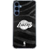 NBA Los Angeles Lakers Black Animal Print Galaxy A35 5G Clear Case