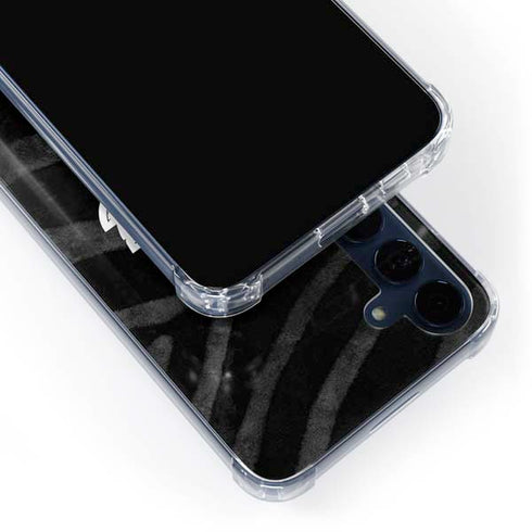 NBA Los Angeles Lakers Black Animal Print Galaxy A35 5G Clear Case