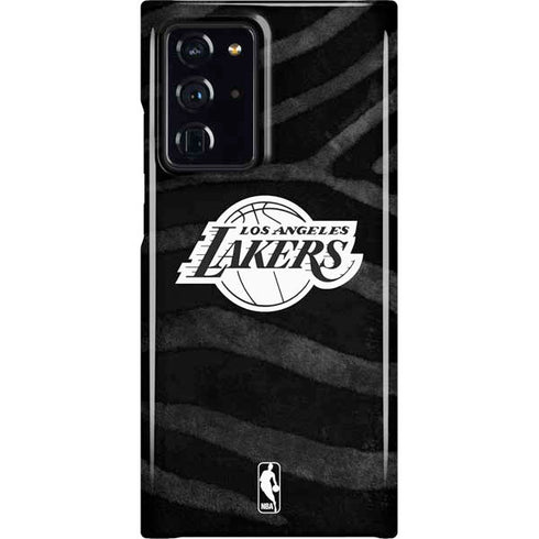 NBA Los Angeles Lakers Black Animal Print Galaxy Cases