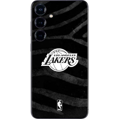 NBA Los Angeles Lakers Black Animal Print Galaxy S24 Plus Skin