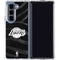 NBA Los Angeles Lakers Black Animal Print Galaxy Z Fold5 5G Clear Case