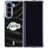 NBA Los Angeles Lakers Black Animal Print Galaxy Z Fold5 5G Clear Case