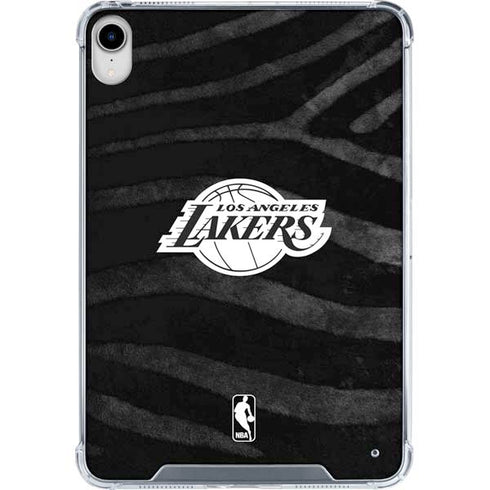 NBA Los Angeles Lakers Black Animal Print iPad 11th Gen (2025) Clear Case