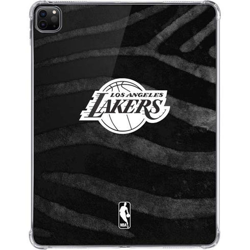NBA Los Angeles Lakers Black Animal Print iPad Pro 11in (2024) Clear Case