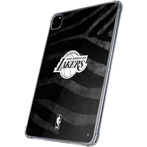 NBA Los Angeles Lakers Black Animal Print iPad Pro 11in (2024) Clear Case