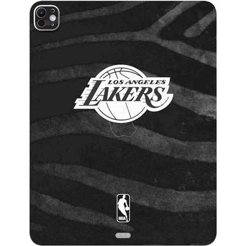 NBA Los Angeles Lakers Black Animal Print iPad Pro 13in M4 (2024) Skin