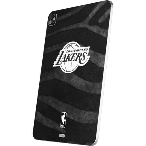 NBA Los Angeles Lakers Black Animal Print iPad Pro 13in M4 (2024) Skin