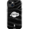 NBA Los Angeles Lakers Black Animal Print iPhone 15 Impact Case