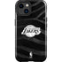 NBA Los Angeles Lakers Black Animal Print iPhone 15 Impact Case