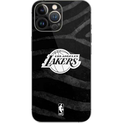 NBA Los Angeles Lakers Black Animal Print iPhone 15 Pro Max Skin
