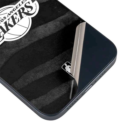 NBA Los Angeles Lakers Black Animal Print iPhone 15 Skin