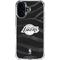 NBA Los Angeles Lakers Black Animal Print iPhone 16 Clear Case