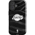 NBA Los Angeles Lakers Black Animal Print iPhone 16 Impact Case
