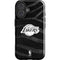 NBA Los Angeles Lakers Black Animal Print iPhone 16 Plus Impact Case