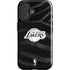 NBA Los Angeles Lakers Black Animal Print iPhone 16 Plus Impact Case