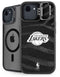 NBA Los Angeles Lakers Black Animal Print iPhone 16e Kickstand Case