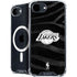 NBA Los Angeles Lakers Black Animal Print iPhone 16e MagSafe Case