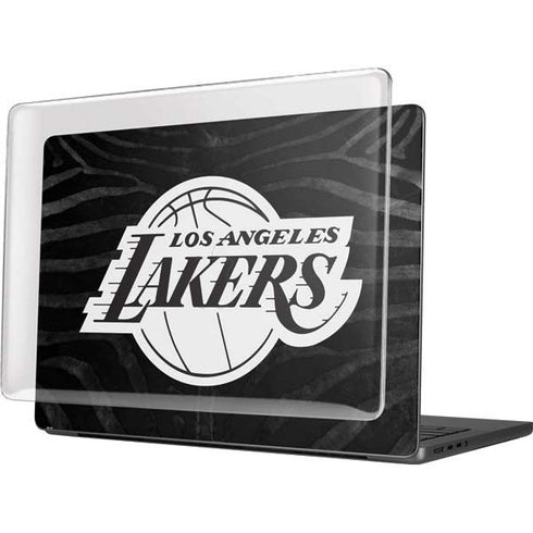 NBA Los Angeles Lakers Black Animal Print MacBook Pro 14in (2021-24) Case plus Skin