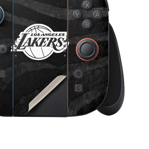 NBA Los Angeles Lakers Black Animal Print Nintendo Switch 2 (2025) Joy-Con Controller Skin